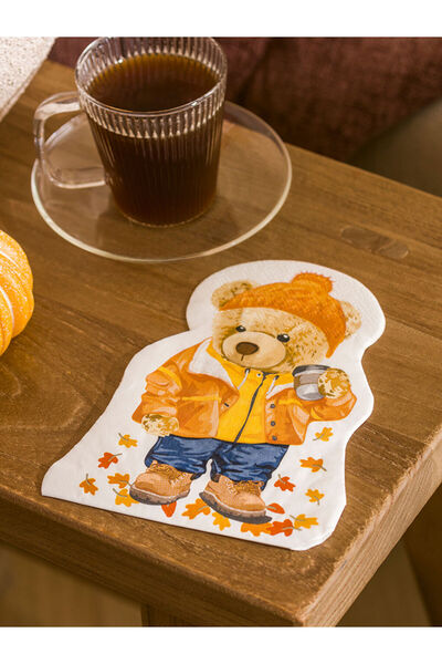 LC Waikiki Sparkling Choices from Shining Store | Bear Teddy Patterned Paper Napkins 20 Pack