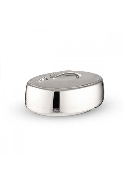 GOLDEN FİRE Golden Fire Chrome Food Container, Silver Color - Capacity (3.50 Liters)