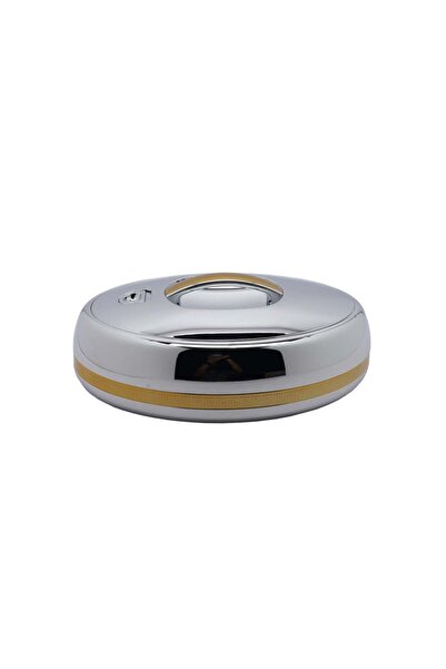 GOLDEN FİRE Golden Fire Chrome Food Container, Silver and Gold, 1.50 Liter
