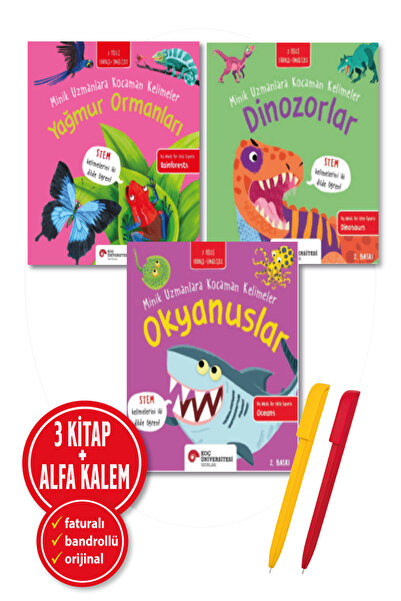 Koç Üniversitesi Yayınları Alfa Kalem+Fran Bromage 3 Kitap (Yağmur Ormanları+...