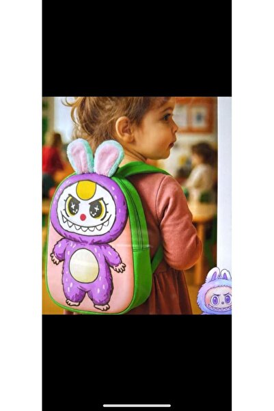 eneci Small Size Colorful Labubu Backpack Kindergarten Backpack Toy Bag