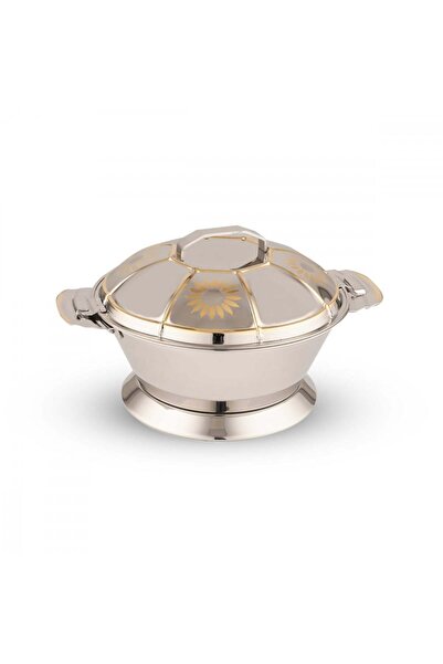 SANJANA Classic Zahra Food Container, Gold, 2.50 L