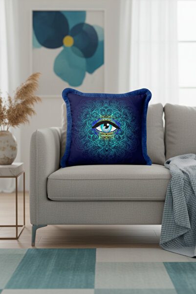 Evimde Bambaşka Husă de pernă cu franjuri Power of Mysticism - Husă de pernă ...