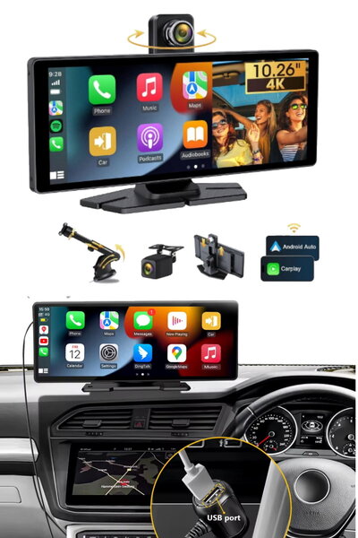 Munico Ön & Arka Kameralı Car Play Android Ekran Youtube Spotify Bluetooth Wi...