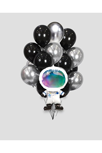 Evabrite Space Astronaut Concept Foil Balloon Set - Foil Birthday Party Set
