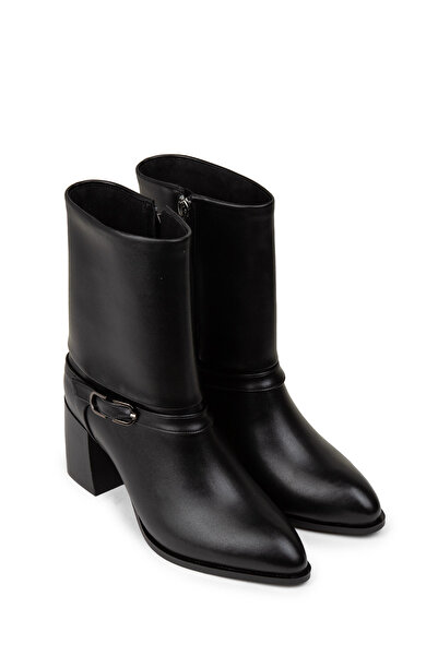 Deery Kadın Siyah Fermuarlı Bot
