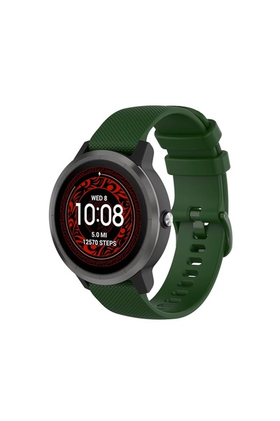 Dmay Huawei Watch Gt 4 (46mm) Gt Runner Compatible Checkered Silicone Band 22mm