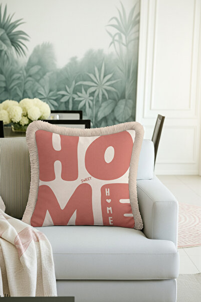 Evimde Bambaşka غطاء وسادة مكتوب عليه Modern HOME - غطاء وسادة مكتوب عليه بال...