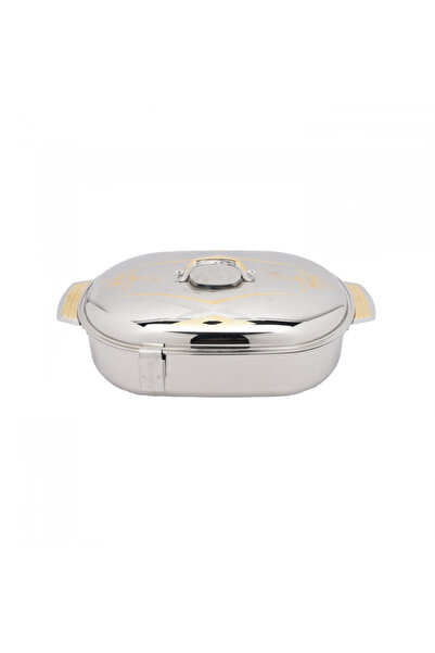 SANJANA Shams Classic Indian 30cm Steel Food Container (2L Capacity)