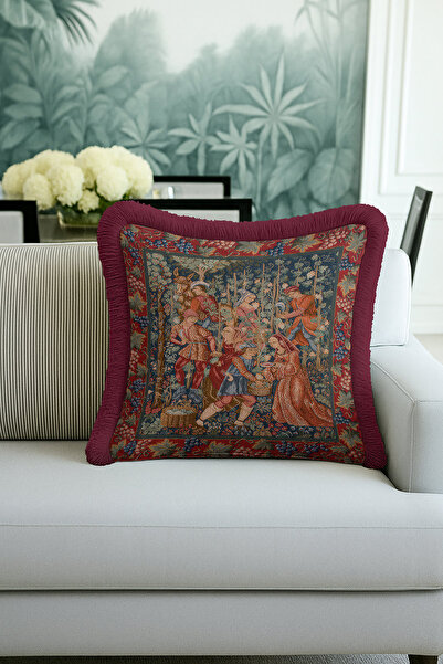 Evimde Bambaşka غطاء وسادة مزين بشراشيب من Avangart Şölen - غطاء وسادة مزين ب...