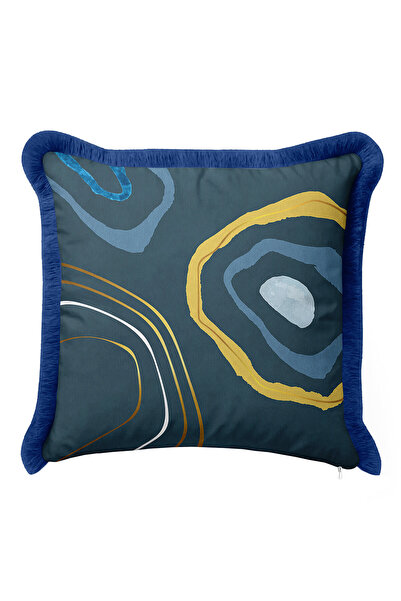 Evimde Bambaşka Husă de pernă cu franjuri, modernă și luxoasă, cu dungi - Hus...