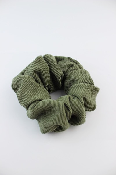 İLKYAZ Knitwear Fabric Rubber Buckle Bagel Buckle - Khaki