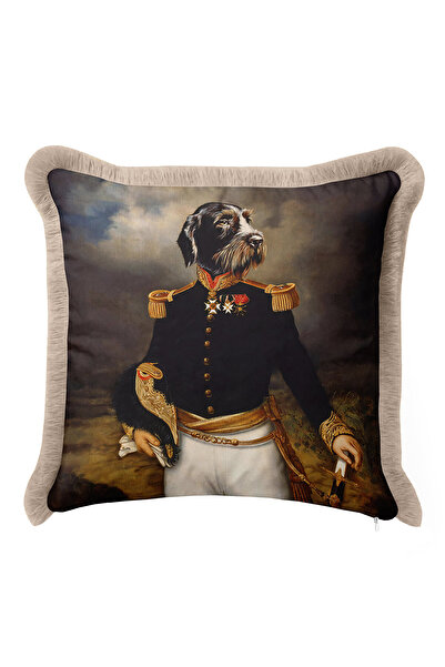 Evimde Bambaşka Husă de pernă cu franjuri de lux în stil baroc Saraya Eleganc...