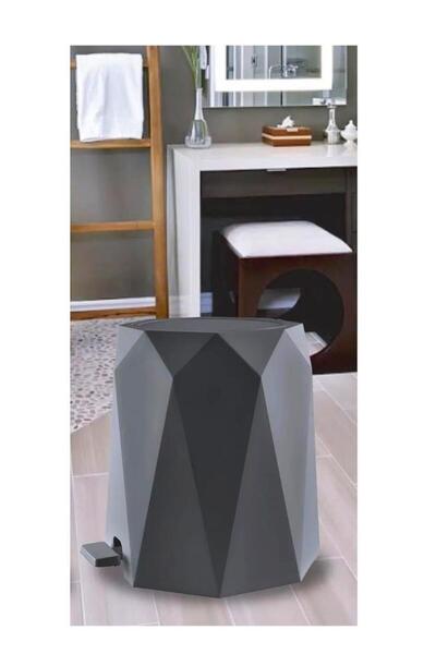 Omnipazar Κάδος απορριμμάτων ELF-476 Geo Plastic Pedal 4 λίτρων