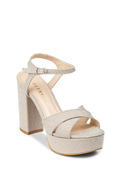 Deery Women's Rose Platform Heeled Evening Dress Shoes