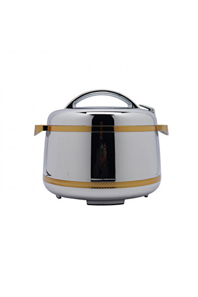 GOLDEN FİRE Golden Fire Food Container, Made in Taiwan, Silver and Gold Color - Capacity (4 Liters)