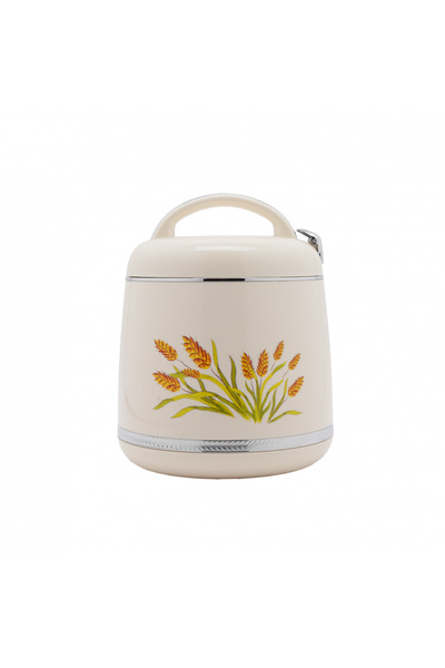 GOLDEN FİRE Versace Golden Fire Food Container - Beige Color - Capacity (2 Liters)