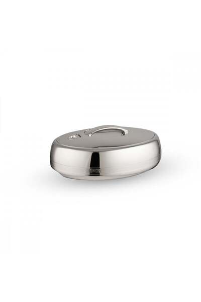 GOLDEN FİRE Golden Fire Chrome Food Container, Silver Color - Capacity (1.50 Liters)