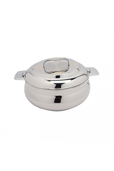 SANJANA Badr Indian Stainless Steel Food Container - Gold - 10 Liters