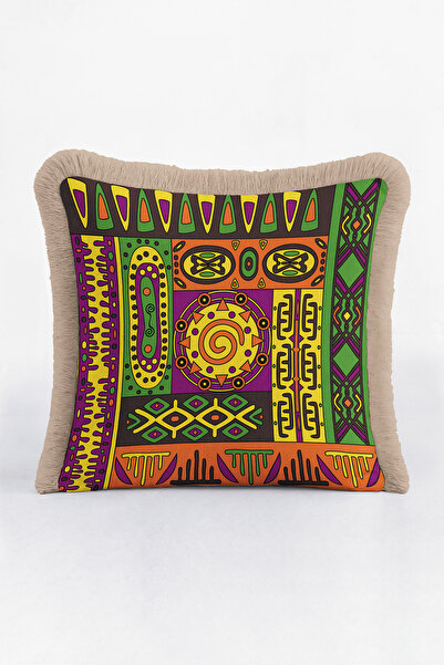 Evimde Bambaşka Κάλυμμα μαξιλαριού με φράκτες με έθνικ σχέδια - Μποέμικο πολύ...