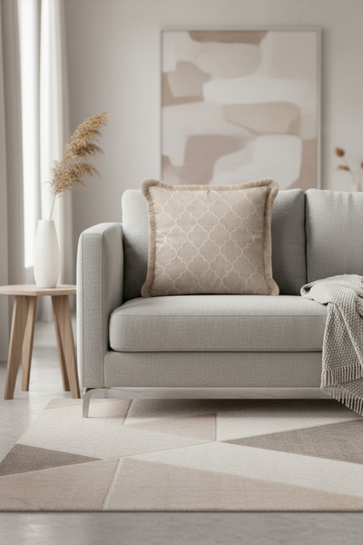 Evimde Bambaşka Husă de pernă elegantă și elegantă, cu franjuri, cu model de ...