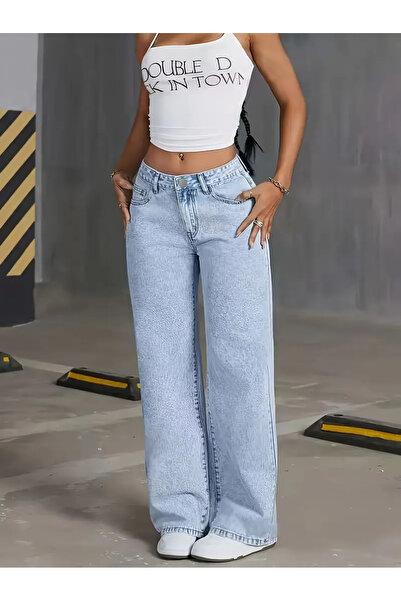 beeke Amanda Pantaloni Palazzo pentru femei, casual, confortabili, talie înal...