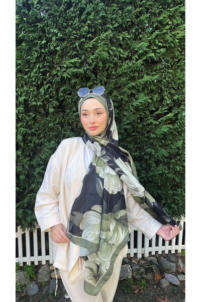 CUOCA LOUNGE Çiçek Desenli Soft Pamuk Şal 4 Mevsim Kullanım