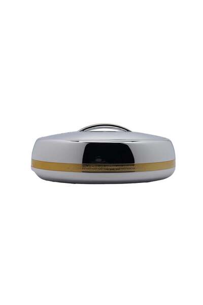 GOLDEN FİRE Golden Fire Chrome Food Container, Silver and Gold, 1.50 Liter