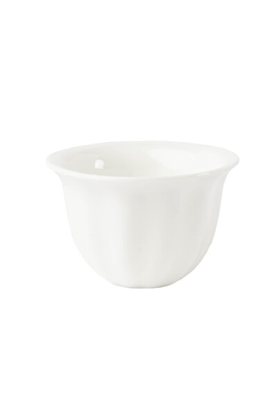 SQUALO Elegantly Designed Porcelain Cup, White (12 Pieces) - 70 ml