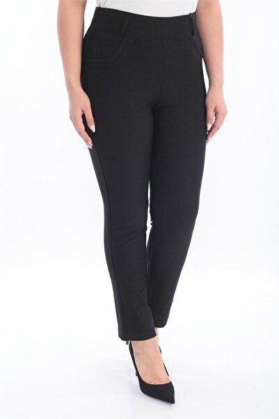 PETUNYA BUTİK Bel Lastikli Punto Kumaş Pantolon