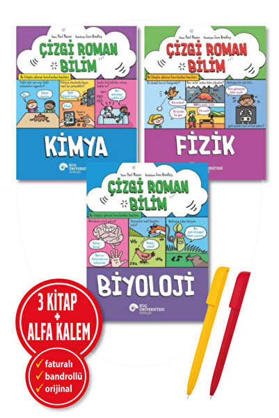 Koç Üniversitesi Yayınları Alfa Kalem+Paul Mason 3 Kitap (Çizgi Roman Bilim-K...