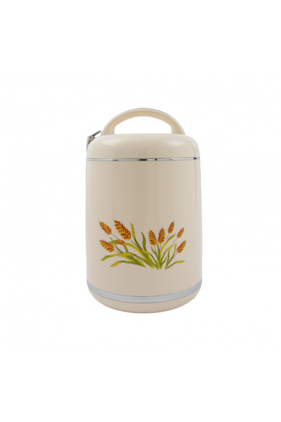 GOLDEN FİRE Versace Golden Fire Food Container - Beige Color - Capacity (3 Liters)