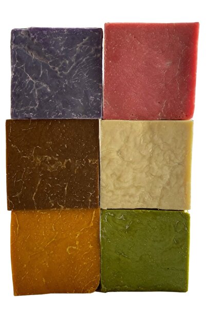 aktarloji طقم صابون جورميه كامل 6 قطع ديفني + بيتيم + لافندر + روز + زيت زيتو...