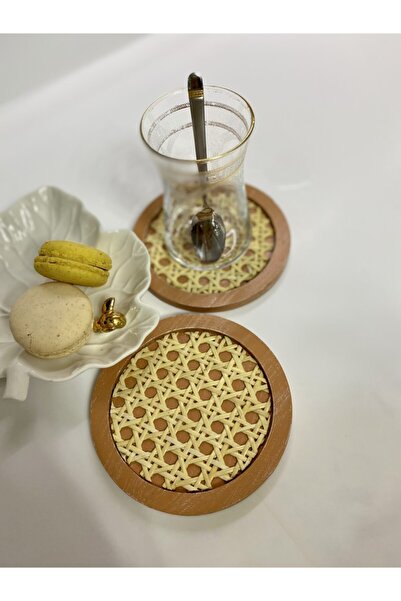 Maison Avf عبوة من قطعتين من نفايات كازران الروطان - كابتشينو M043 (100% طبيعي)