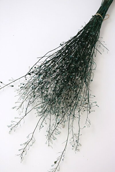 Yapay Çiçek Deposu Kuru Çiçek Mini Sedef Otu Demeti 45 cm Yeşil Yeşil