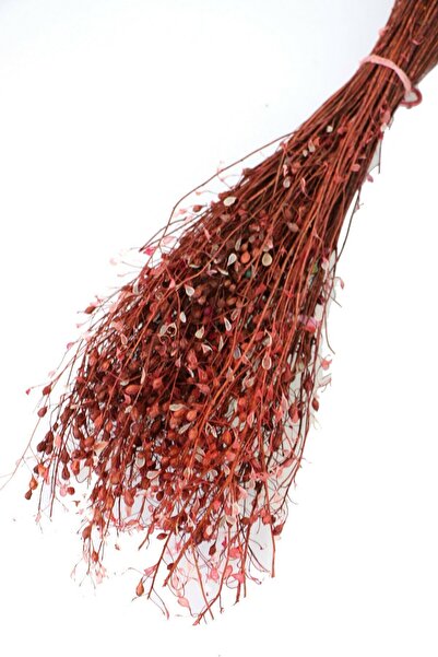 Yapay Çiçek Deposu Kuru Çiçek Tomurcuk Otu Demeti 45 Cm Bordo