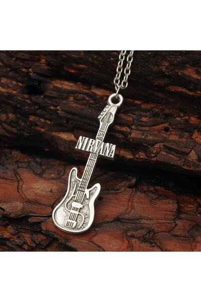 idolavm Müzisyen Gitarlı Erkek Kolye Takı Aksesuar K24 T5