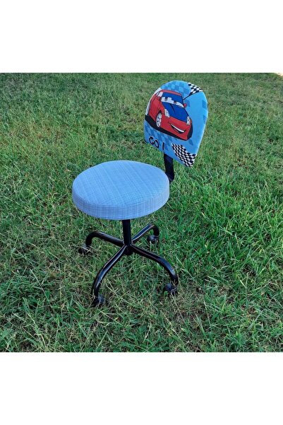 Depolife Araba Ralli Desenli Çocuk Ders Çalışma Oyun Faliyet Koltuğu Çocuk Od...