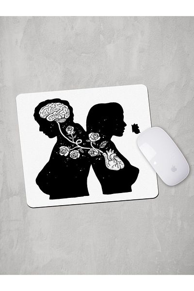 Panorama Ajans Μαύρο Λευκό Διπλό Mouse Pad