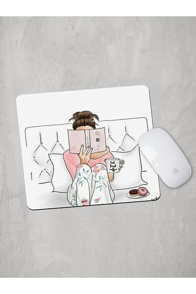 Panorama Ajans Pink Girl Coffee Mouse Pad