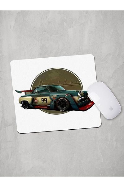 Panorama Ajans Mouse Pad cu design retro mașină de curse