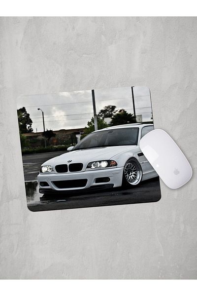 Panorama Ajans Bmw 320 Λευκό Mouse Pad