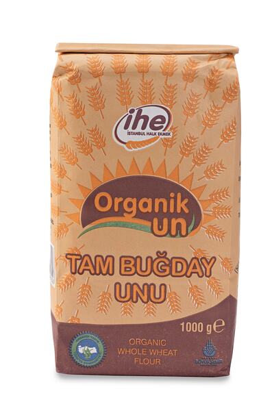 İhe Organik Tam Buğday Unu 1000 gr 6 Adet