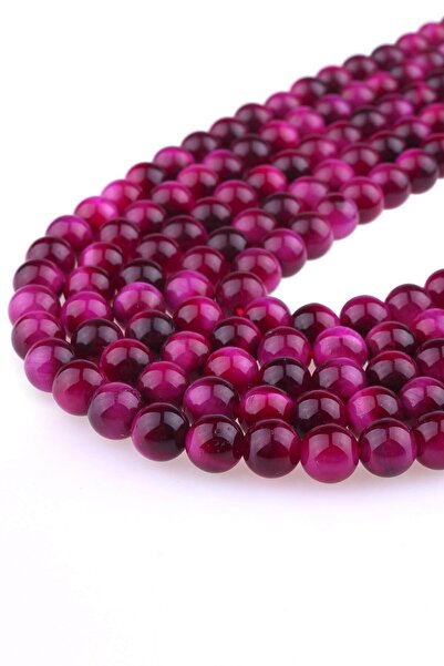 Dünya Doğal Taş Piatra de ochi de tigru roz de 6 mm Dz3930-p