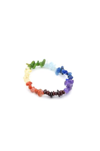 Murty99 Genuine Natural 7 Different Cracked Stone Chakra Bracelet, 1st Quality.