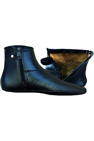 Hacızade Sheepskin Wide Throat Mest - Κάλτσες με φερμουάρ και γούνα στο εσωτερικό. Νούμερο 43