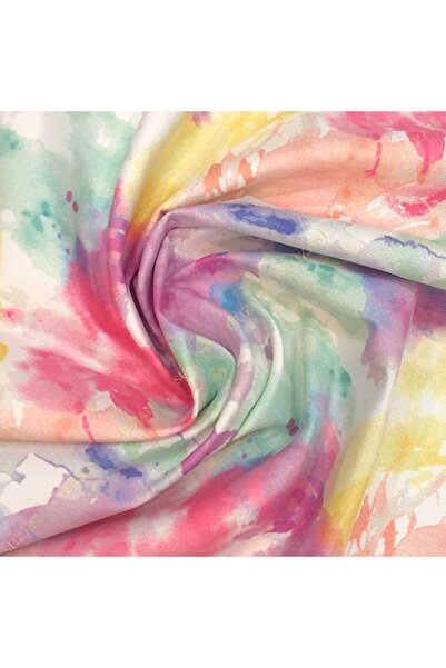 SUZANİ Pastel Batik Desenli Dijital Baskılı Kumaş Kms-1075