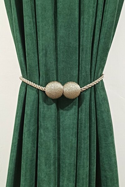 Yumaklar Concept Συσκευή συλλογής με μαγνήτες για κουρτίνες από τούλι και φόντο, αξεσουάρ κουρτινών, μπεζ