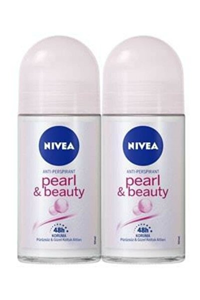 NIVEA Women Pearl & Beauty Anti-perspirant 48h Koruma 50 ml Kadın Roll On X 2 Adet