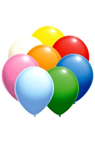 Vip-Aksesuar Metallic Pearlescent Mixed Color Balloon - 10 Pieces